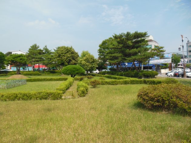 扶余旧衙里百済遺跡の風景